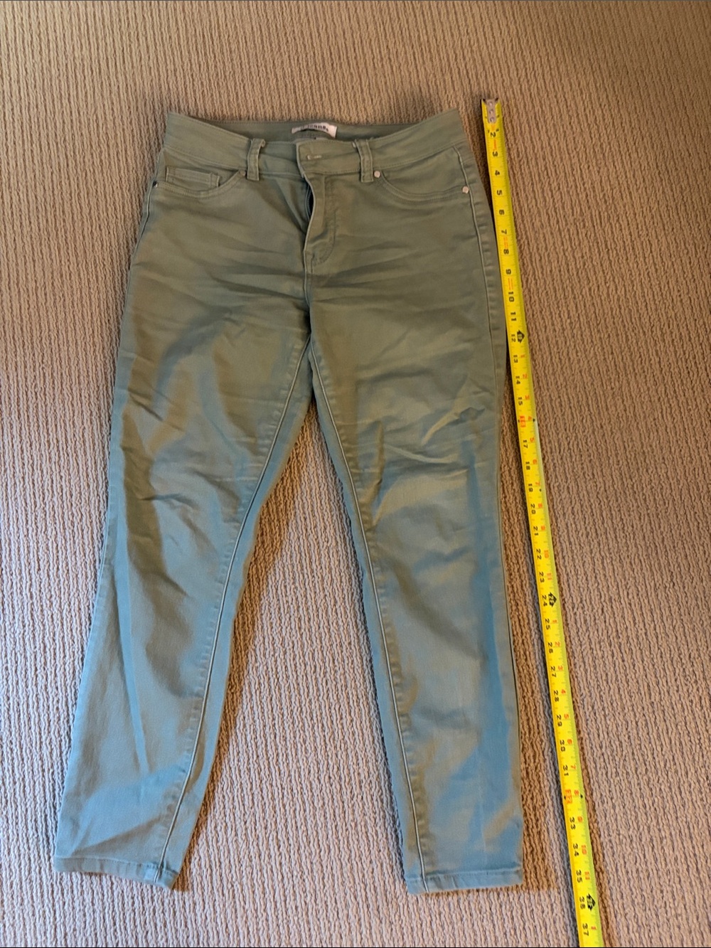 d. jeans Olive Green Slim Fit Jeans